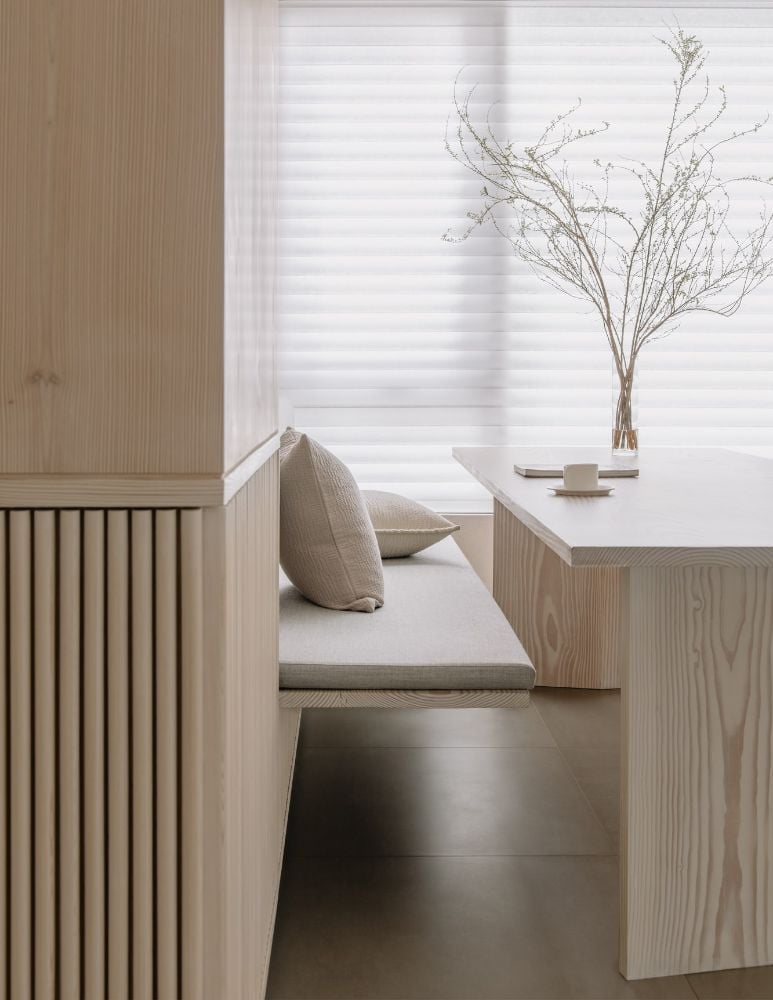 Urban cottage private living space.