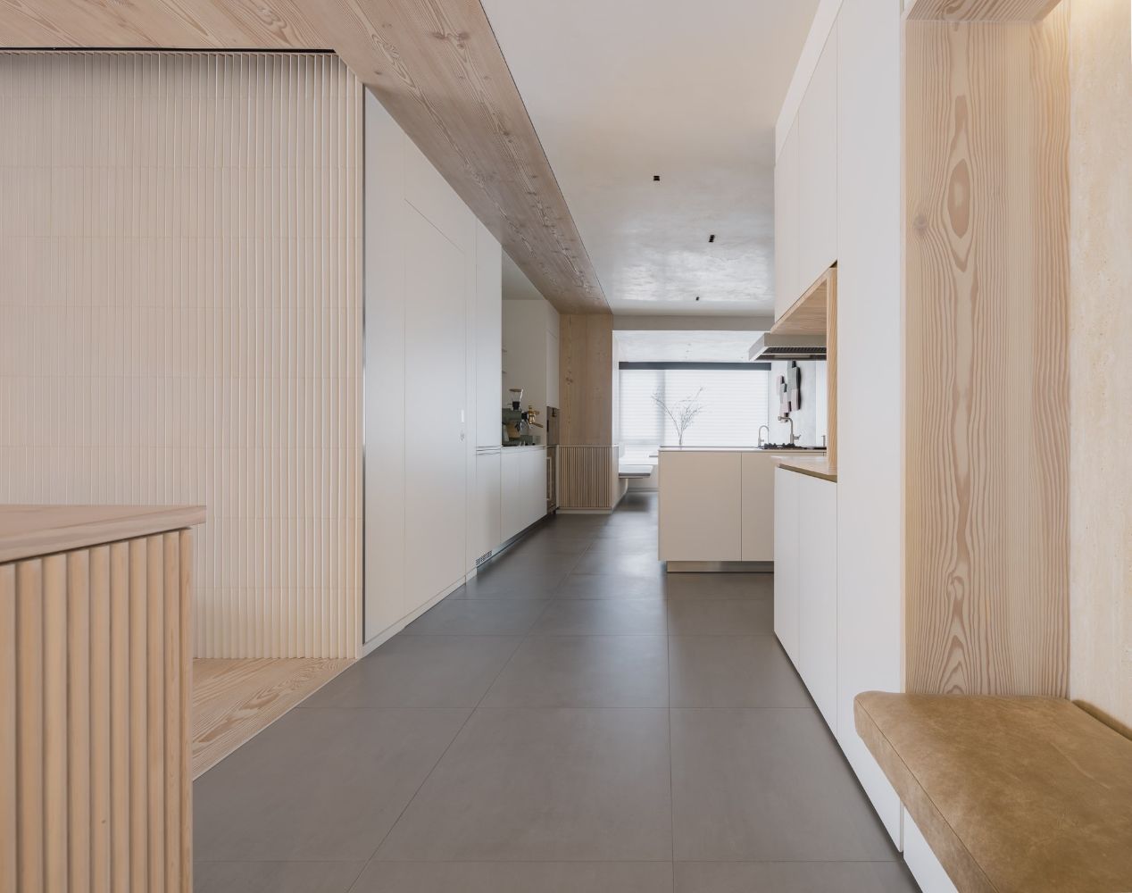 Urban cottage hallway.