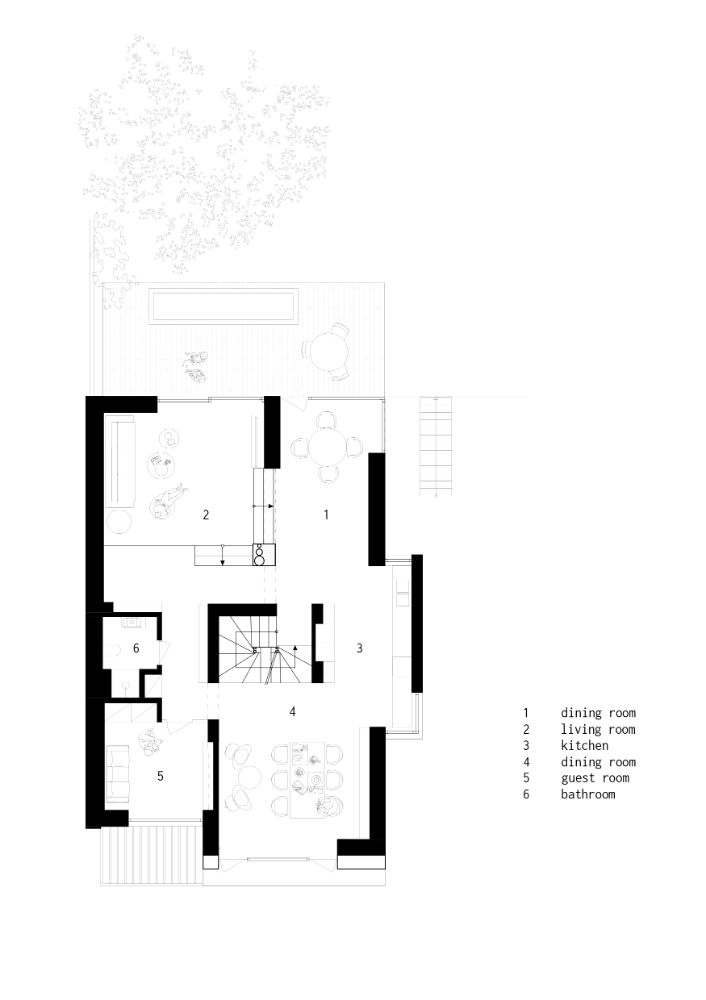 Cherry tree house firdt floor plan.