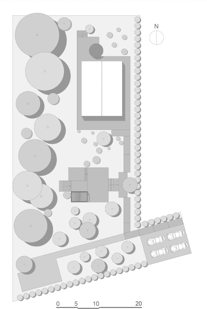 Modular house floor plan.