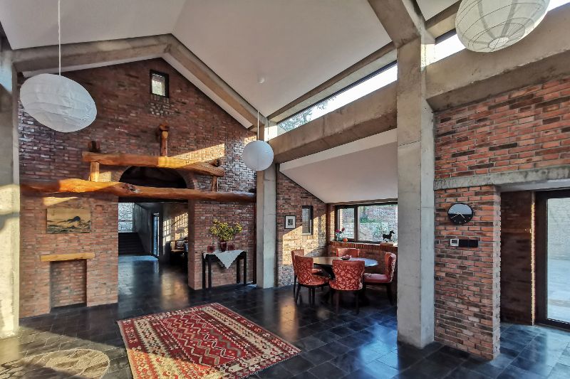 Yanqing residential house open kitchen, entry, and dining area 2.