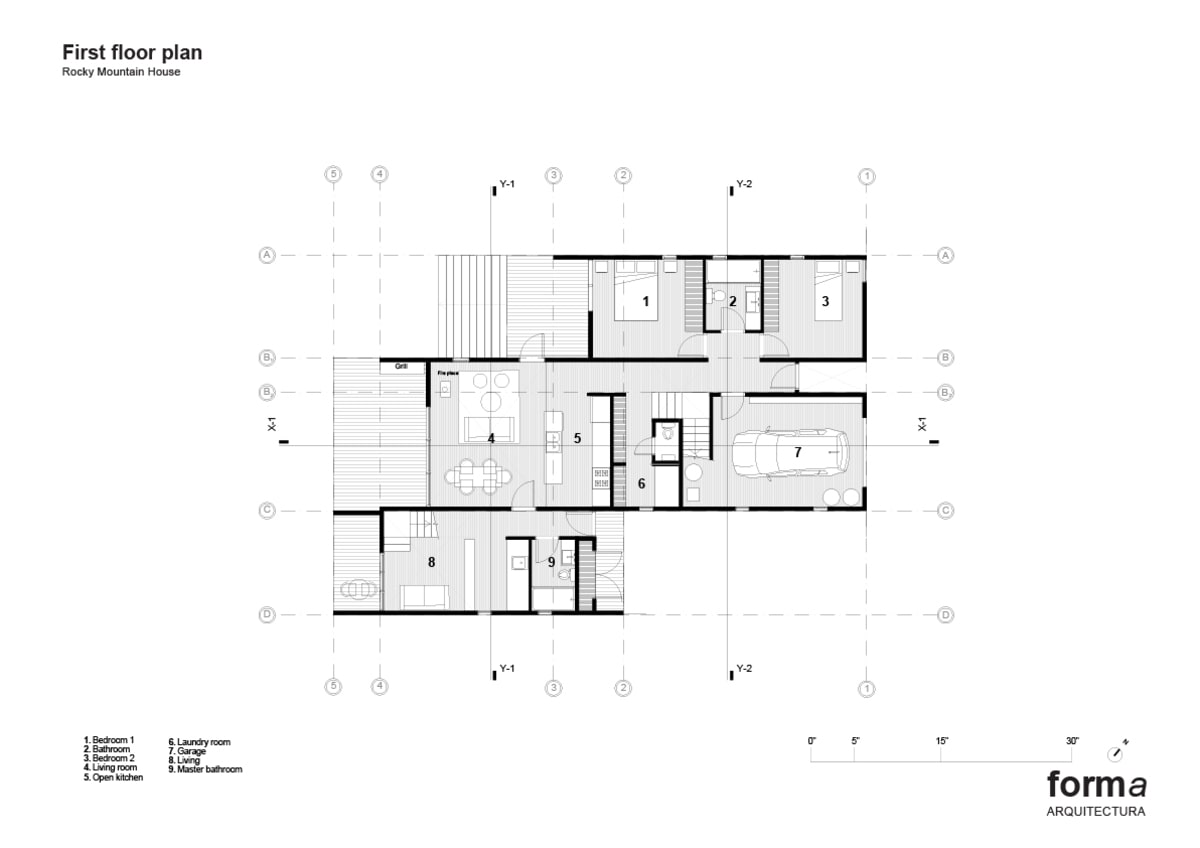 The rocky mountain first floor plan.