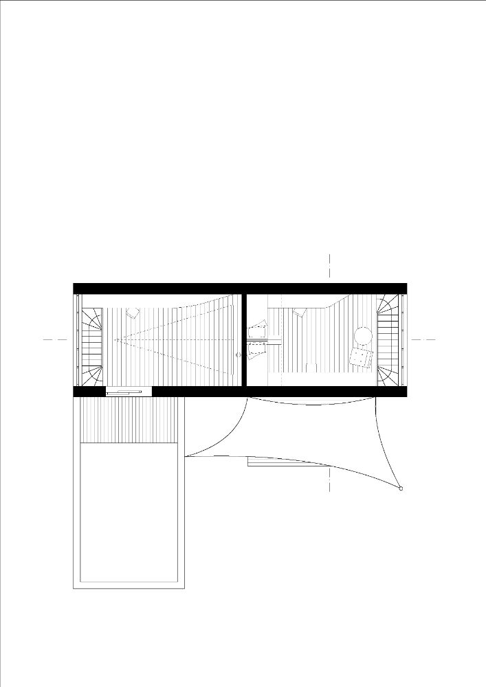 House for a photographer first floor plan.