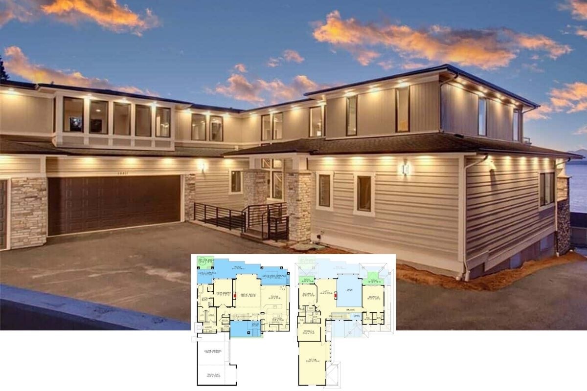 Tour This Stunning 5,064 Sq. Ft. Modern 4-Bedroom Coastal Home with a Loft, Balconies, and Panoramic Ocean Views (with Floor Plan)