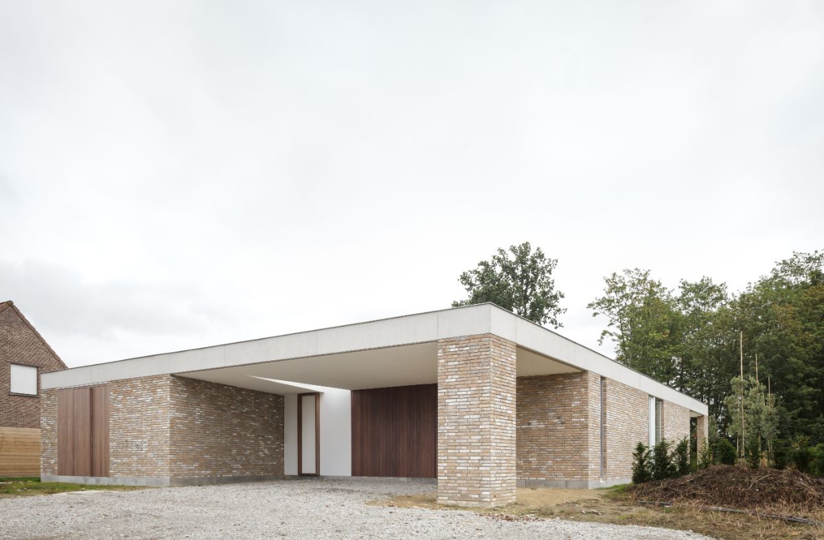 The backdoor area with large open area and greenery surround.