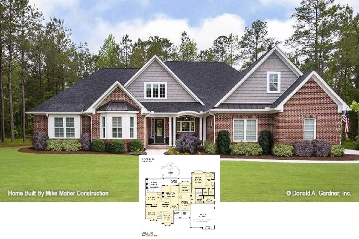 Step Inside a 2,485 Sq. Ft. Traditional European Style 4-Bedroom Home with Modern Flair and Open Concept Living (Includes Floor Plan)