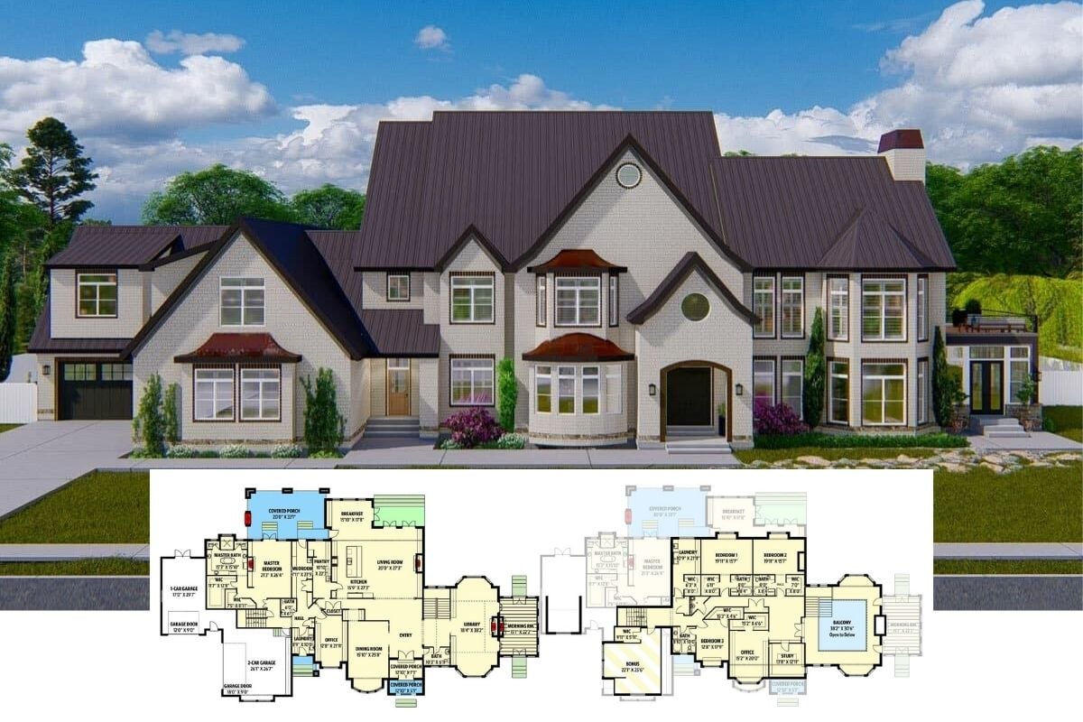 Step Into This Spacious 10,185 Sq. Ft. 4-Bedroom European Style Home with a Balcony and Bonus Room (Must-See Floor Plan)