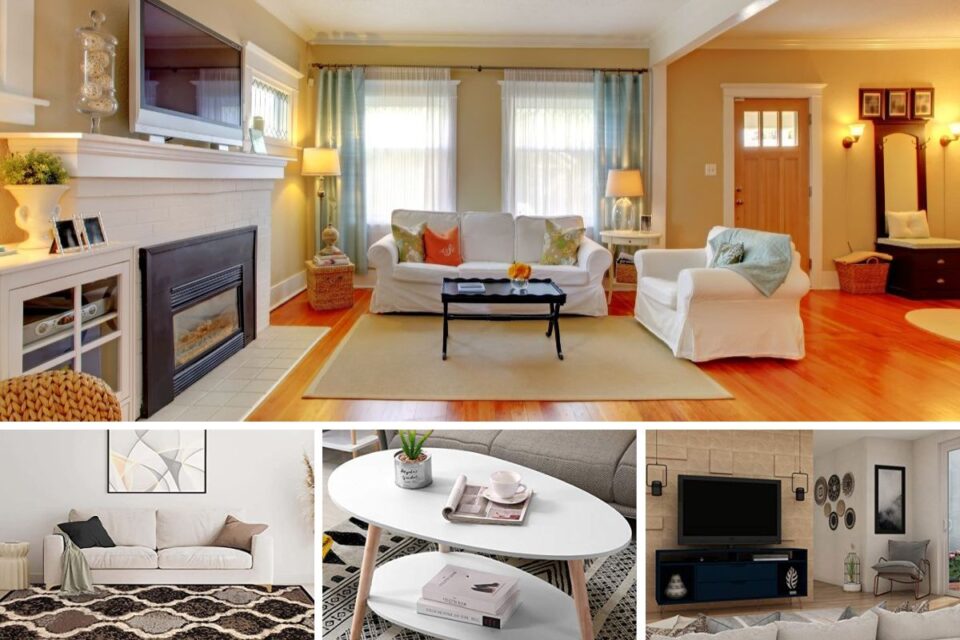 65 Living Rooms with Tile Flooring (Photos)