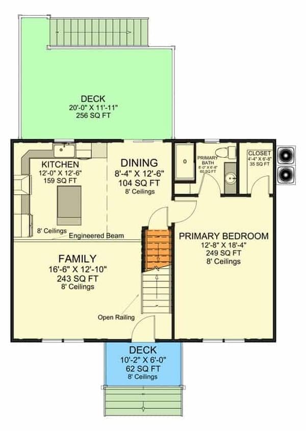 Main level floor plan