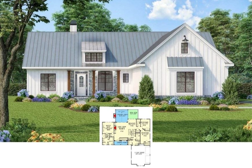 Picture of Tour This 6-Bedroom Stylish Farmhouse Boasting White Board-and-Batten ...
