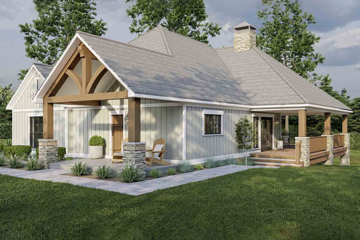 Step Inside This 1,937 Sq. Ft. 2 Bedroom Country Home with Timber ...
