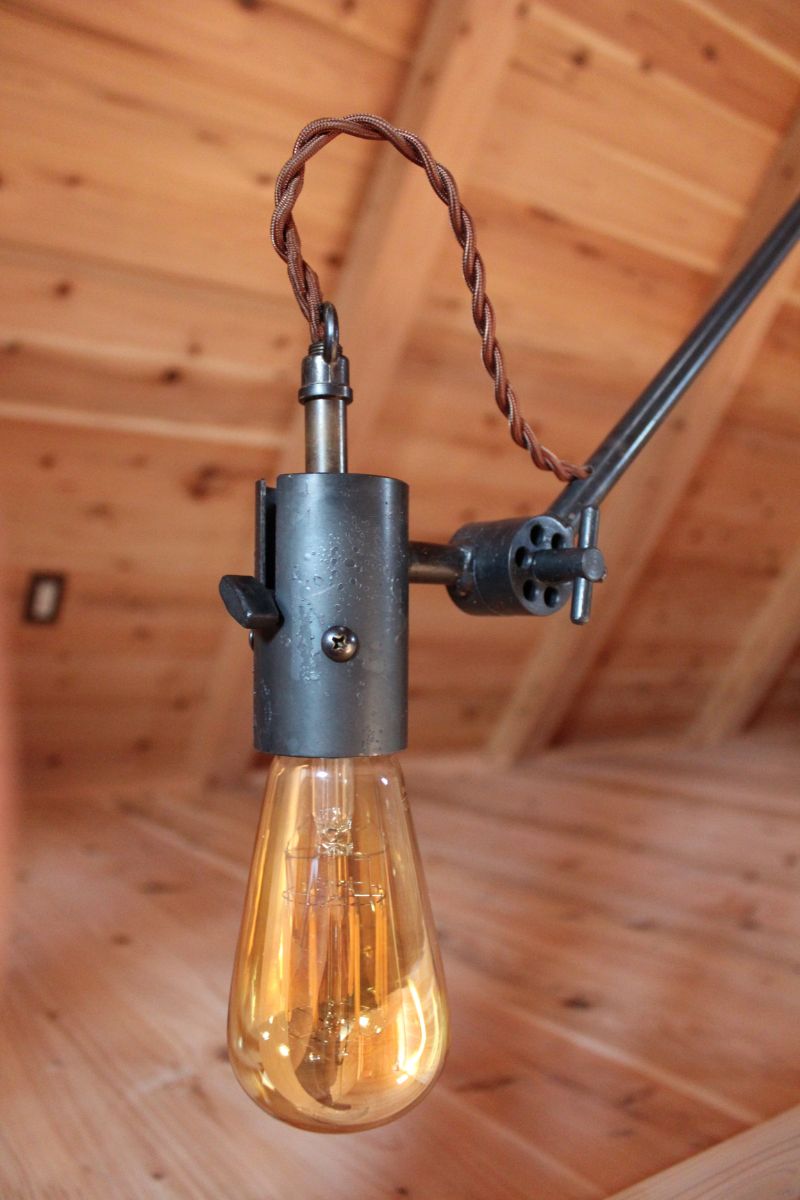 The lighting fixture of the house.