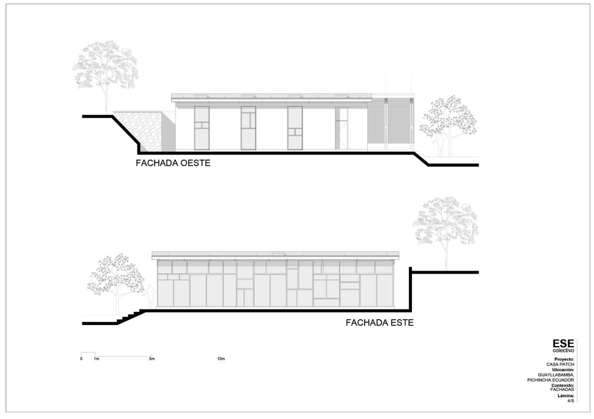 PATCH House east and west facade.