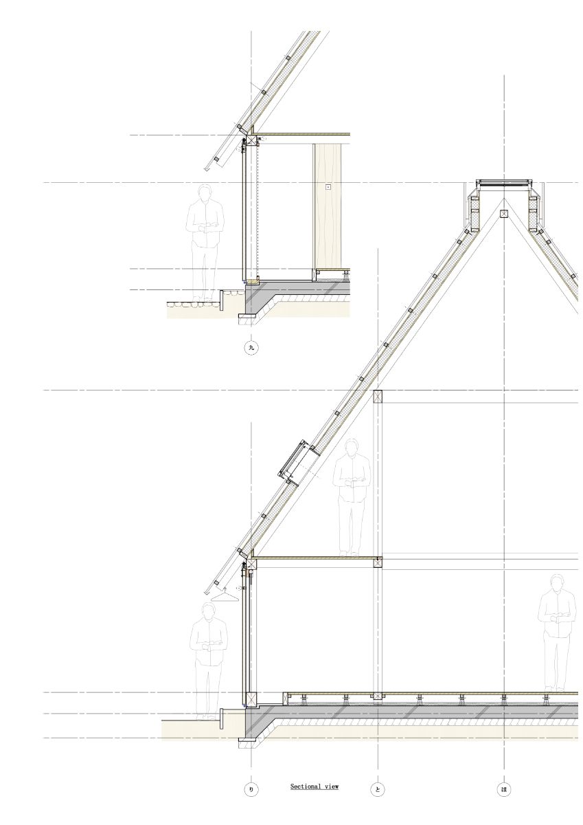 Togoku House sectional plan.