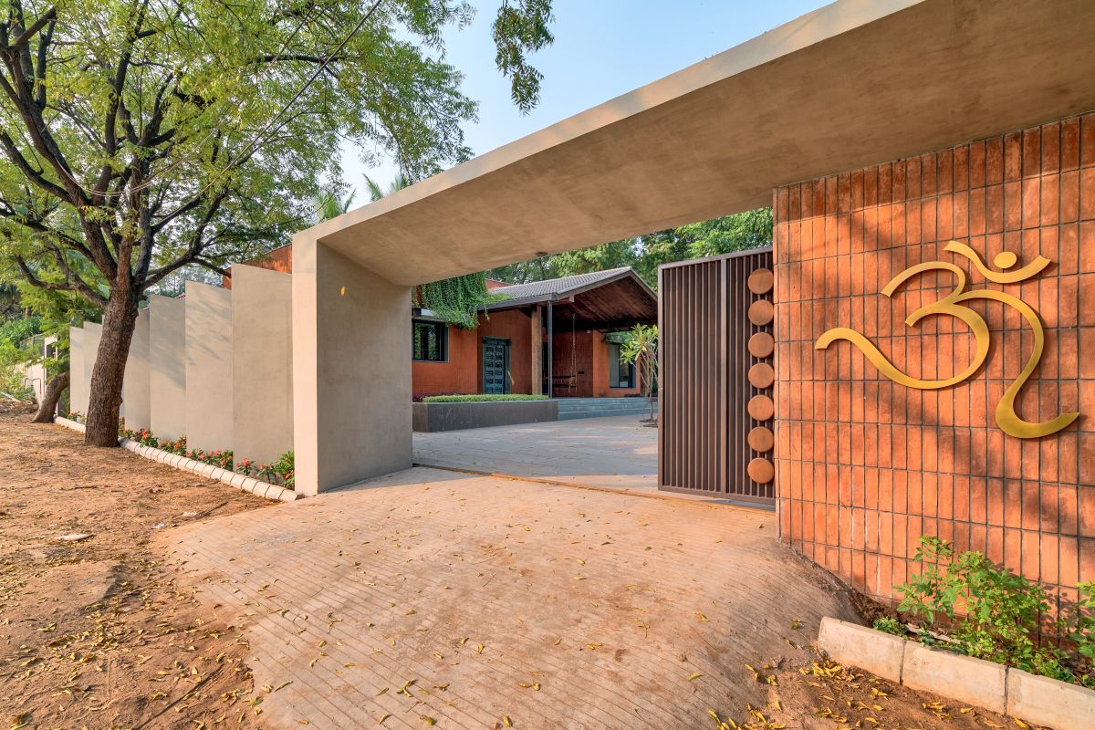The house is crafted in the envelope of brick cladded walls.