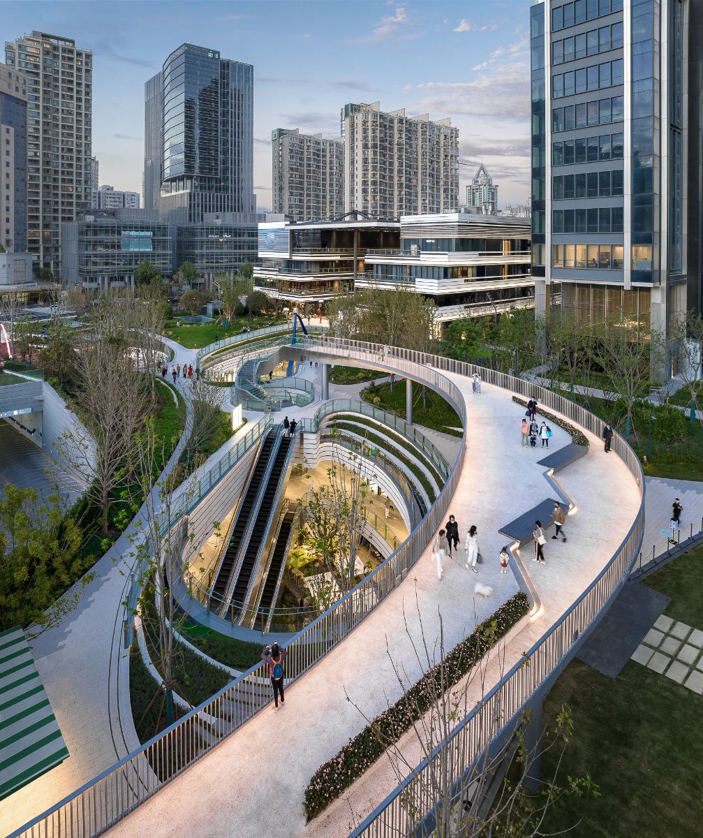 Shanghai Suhe MixC World New Urban Green Land Blends heritage, culture and retail by Kokaistudios.