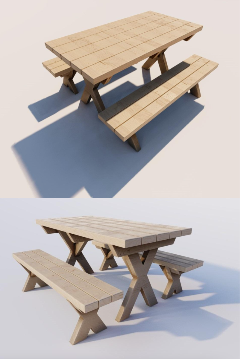 6 Free Picnic Table Plans (PDFs for Print or Download)