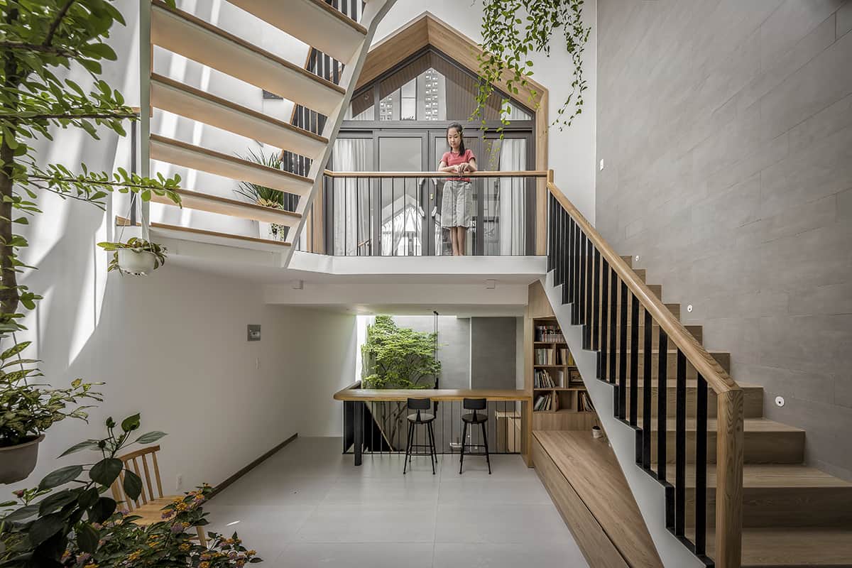 The third level offers a great view of the second-level atrium.