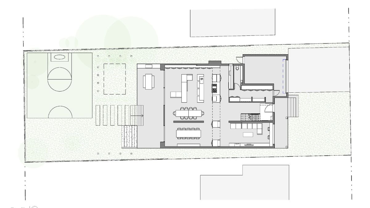 Site plan of Shallmar Residence