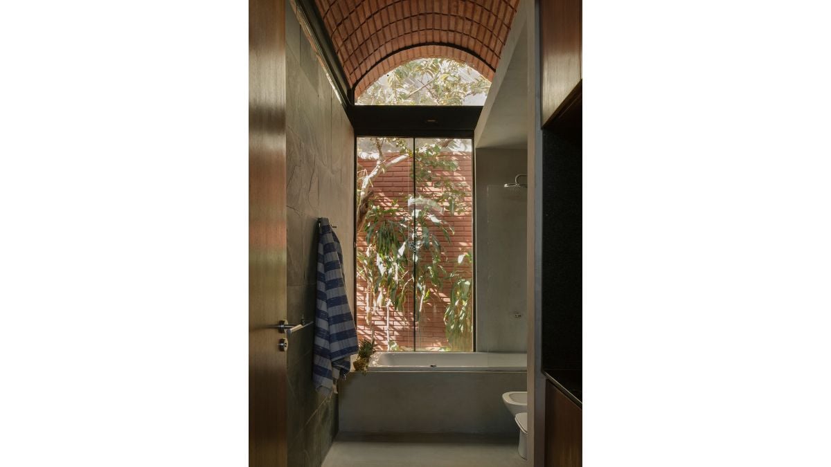 The compact bathroom space gives you the peace and tranquility you need when accessing the area.