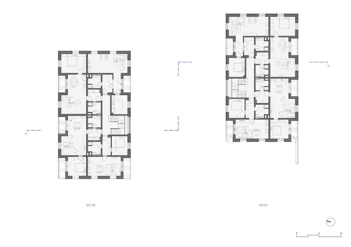 Floor plan of the first floor.