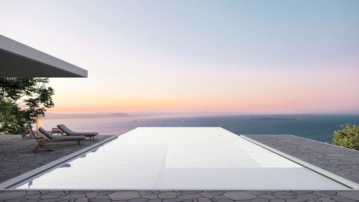 The deck deserves special attention; a transparent pool constructed of glass illustrates the sea's infinite vastness and immensity. This is the ideal location for enjoying tranquil sunsets and sunrises.