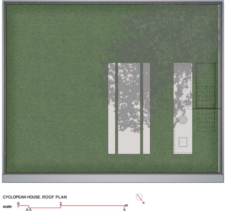 Cyclopean house Roof Plan