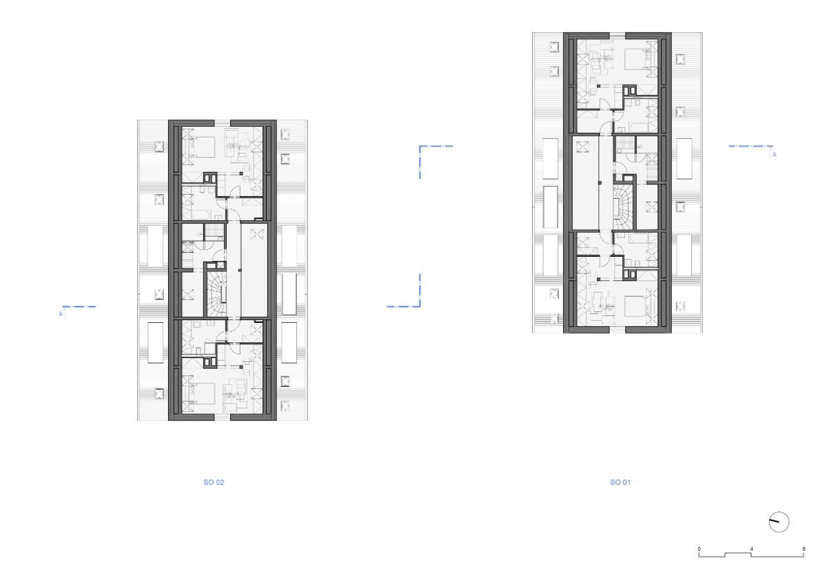 Floor plan of the top floor.