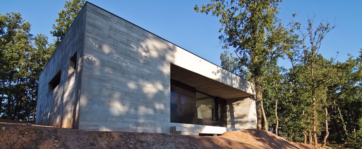 The house's connection to the forest emphasizes the landscape values of place and nature.