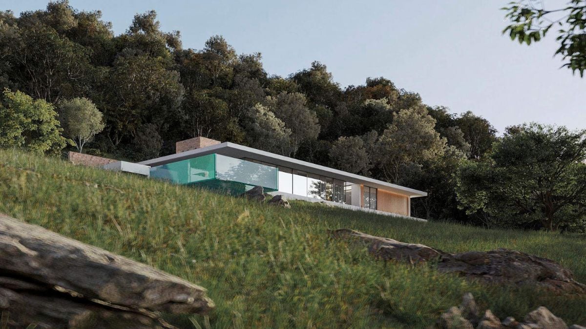 The structure adheres to the natural topographical lines that ultimately defined the overall layout of the house. This not only guarantees that the location blends in with the environment, but also allows the spectacular sea panoramas to be admired from within.