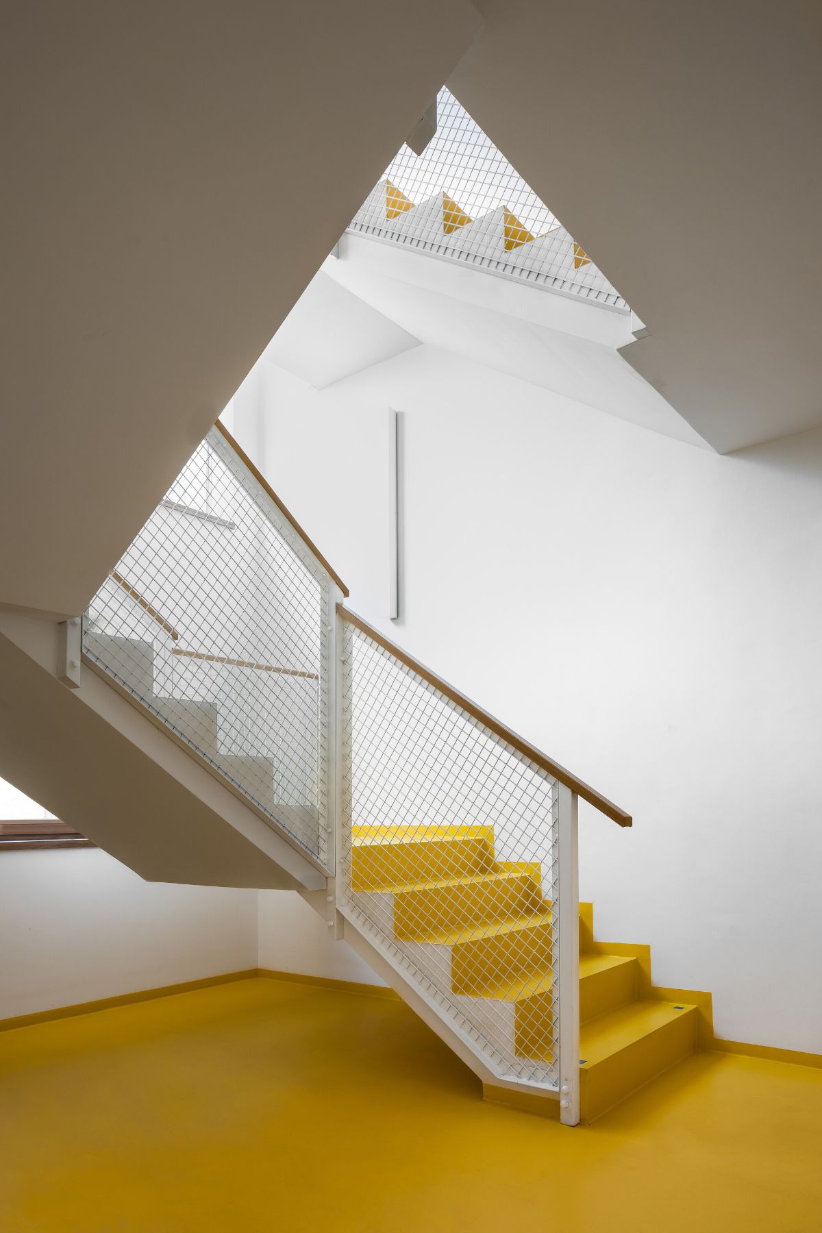 The interior of the house has vibrant color giving a cool atmosphere in the house.
