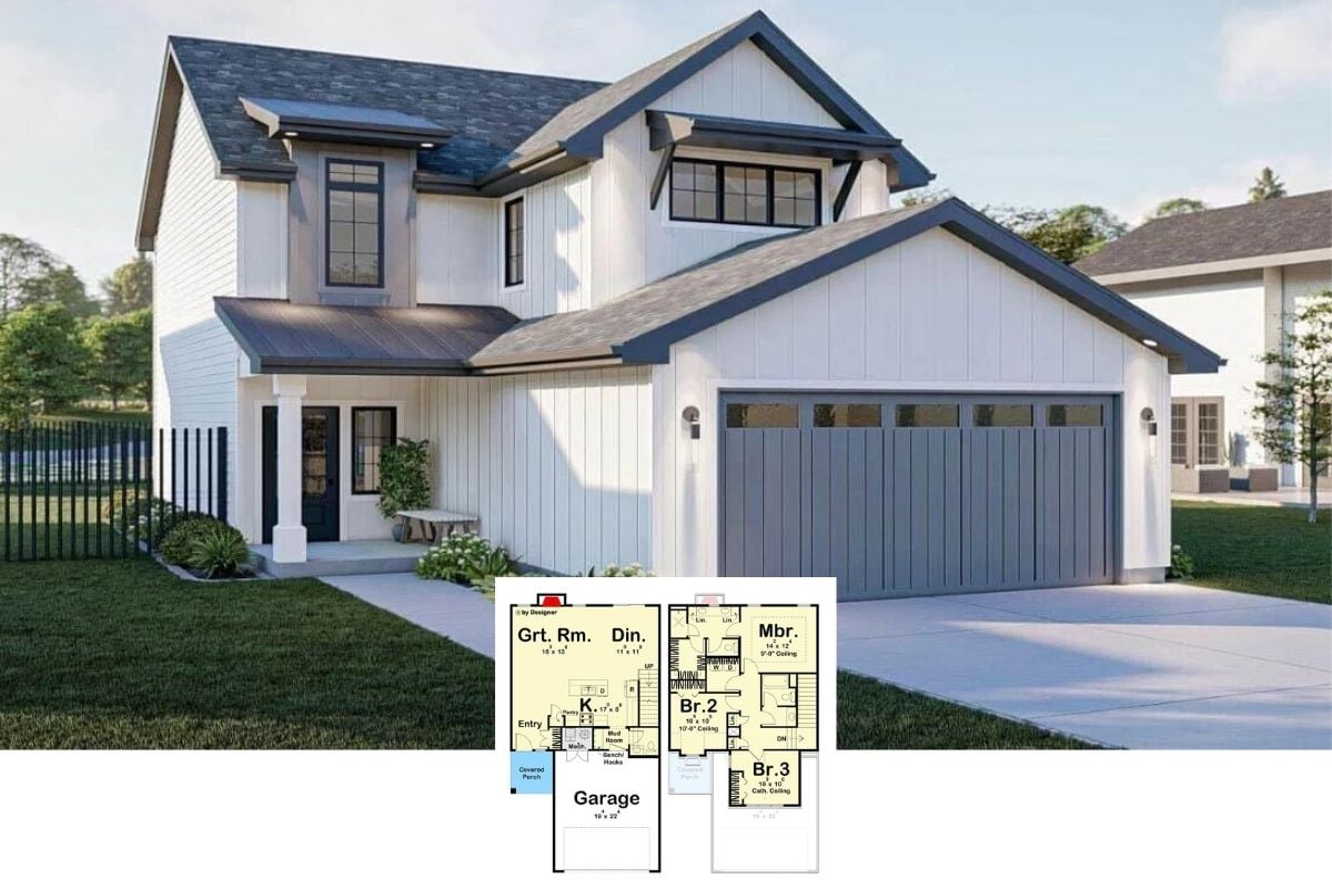 Discover This Charming Craftsman-Style 3-Bedroom Home with a Contemporary Twist (Check Out This 1,591 Sq. Ft. Floor Plan)