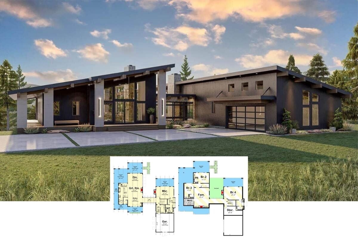 Explore This Modern 4-Bedroom Marvel Featuring Open Spaces and Expansive Decks (2,214 Sq. Ft. Floor Plan Included)