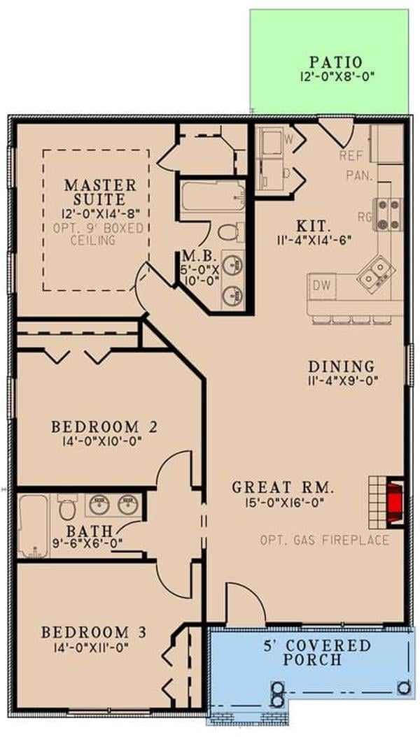 main level floor plan