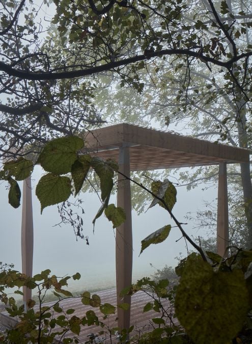 The photo effectively illustrates the Yogapoint's well-designed structure, complete with a dedicated exercise space suitable for two individuals.