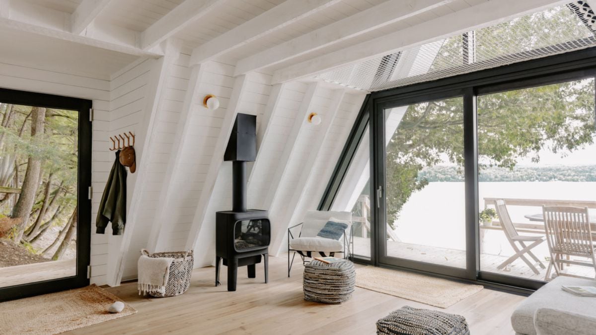 A picture capturing a portion of the living area, showcasing the wall interior design of the house.