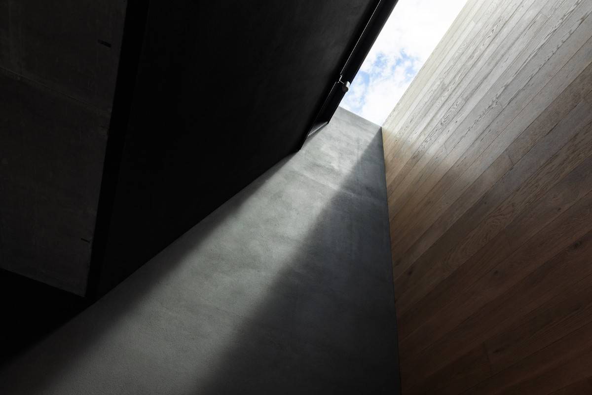 A closer look showcasing the skylight that brings more natural light in.