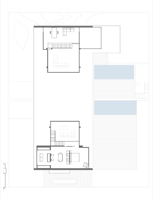 The top section of the house plan for Casa Altos De Benageber.