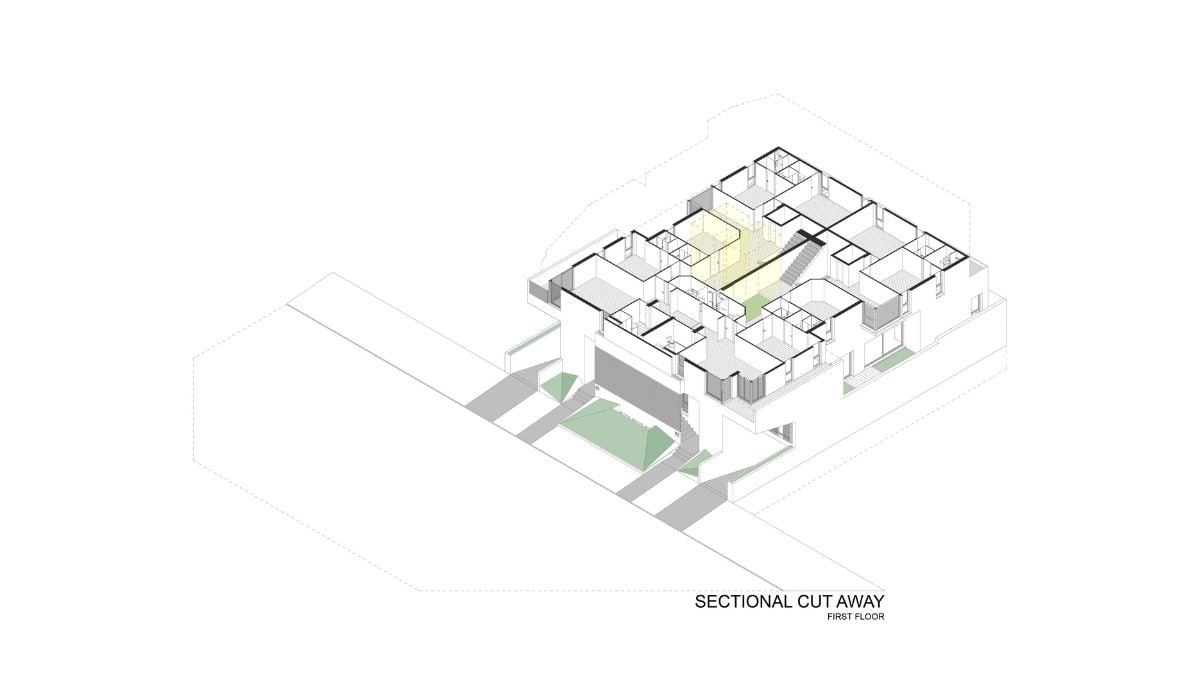 First Floor: Sectional Cut Away
