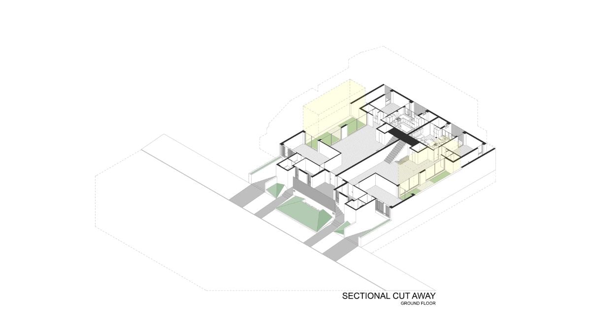 Ground Floor: Sectional Cut Away