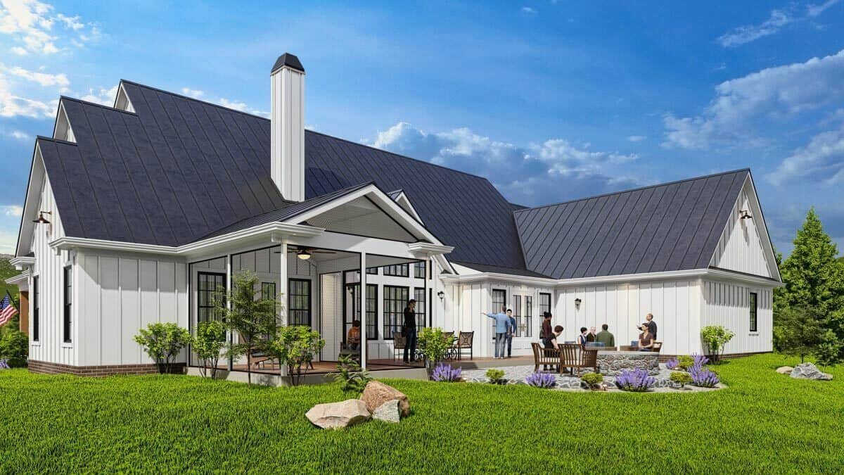 The screened porch and patio offer a great place to entertain and gather.