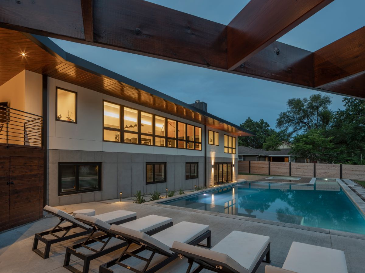 The pool lounge area provides peace and quiet, ideal for unwinding after a long day.