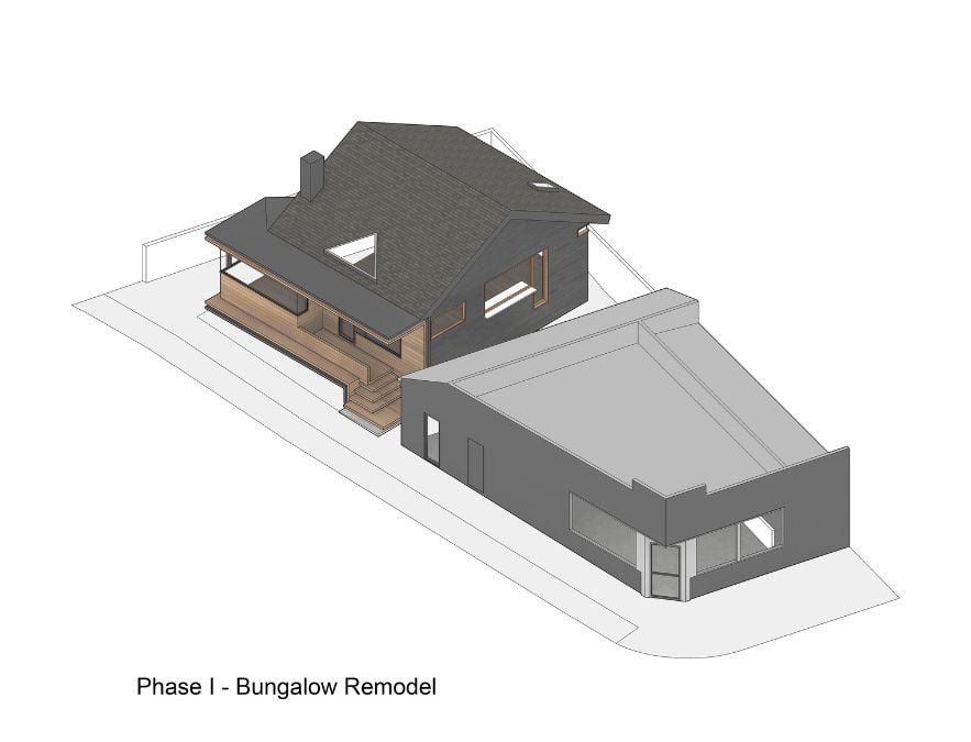 The bungalow remodel plan.