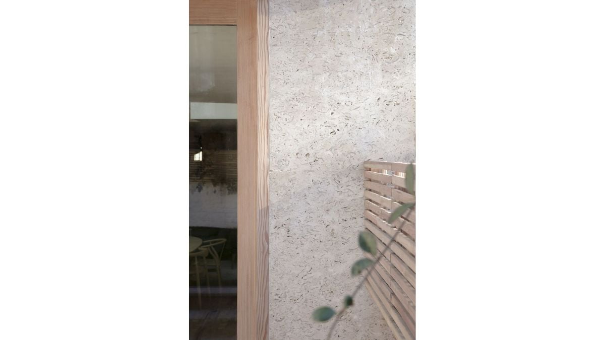 The house has a concrete materials and a combinaton of wooden structure.
