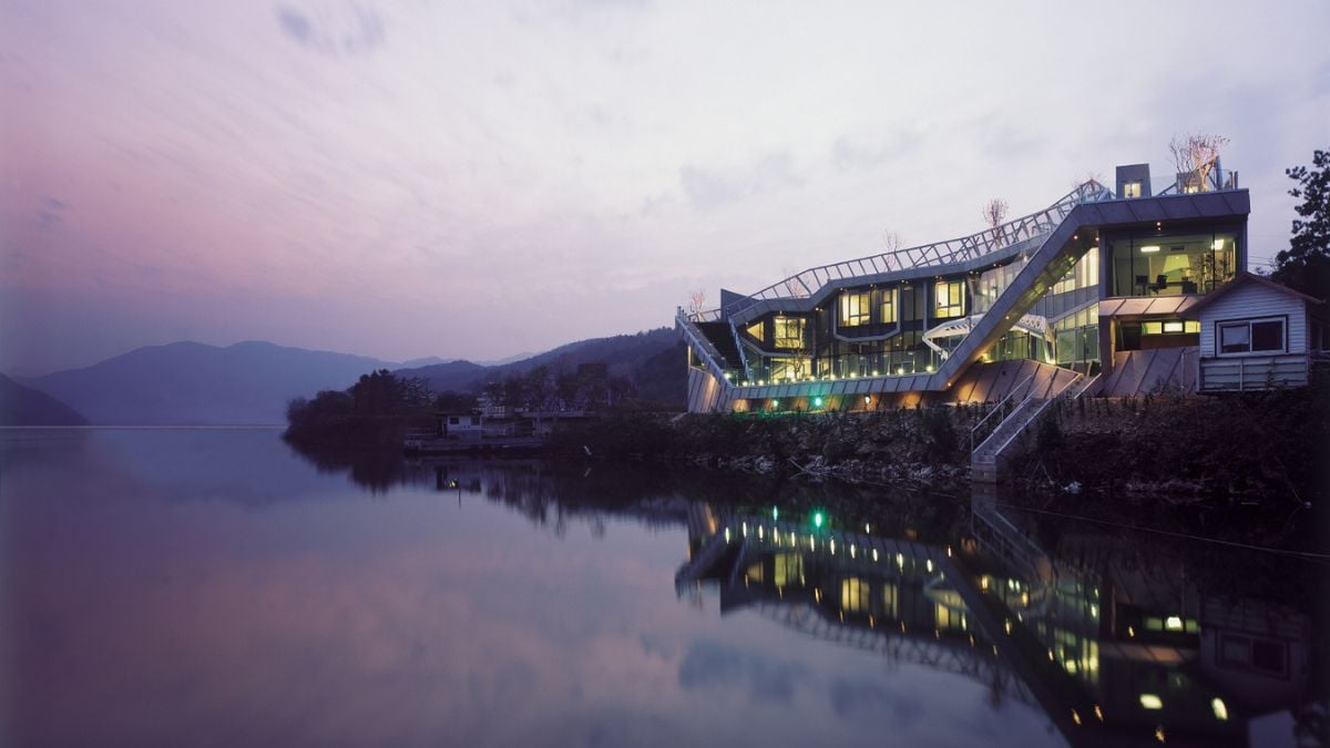 The view of the river from the house is lovely.
