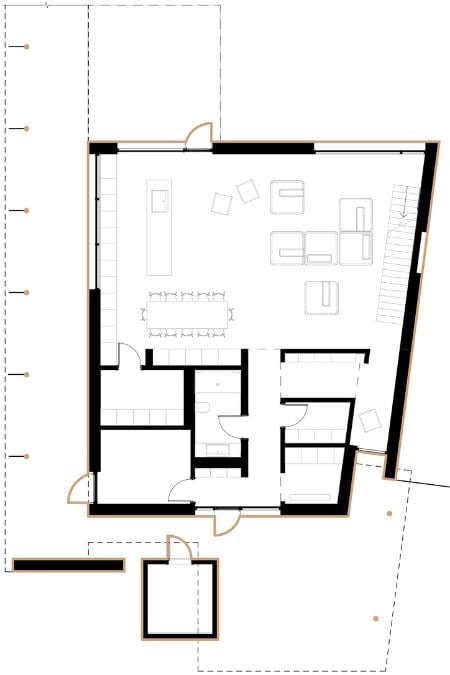 Ground floor plan of Square place