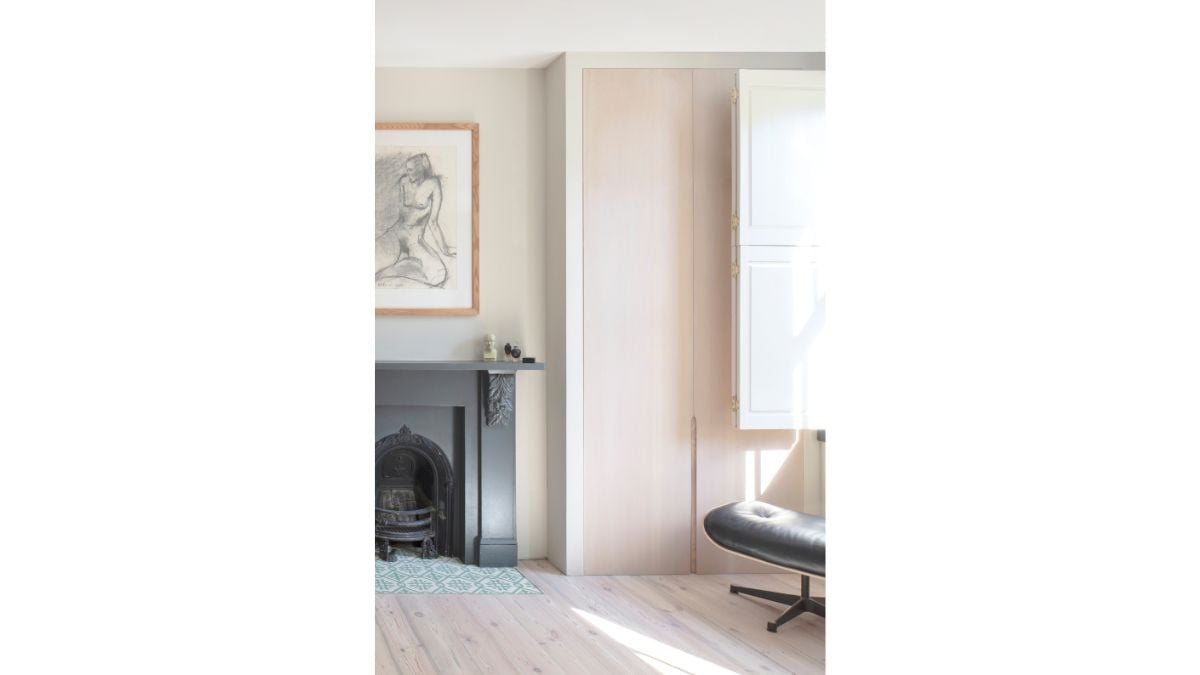 The living space has bright features due to the natural light from outside.