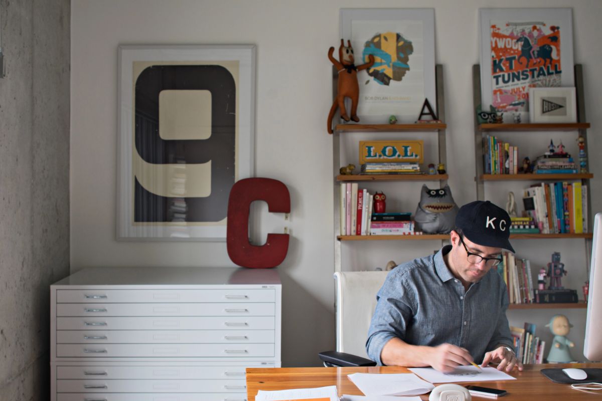 The office is located in the basement on the south corner, opening up to the street and good natural light.