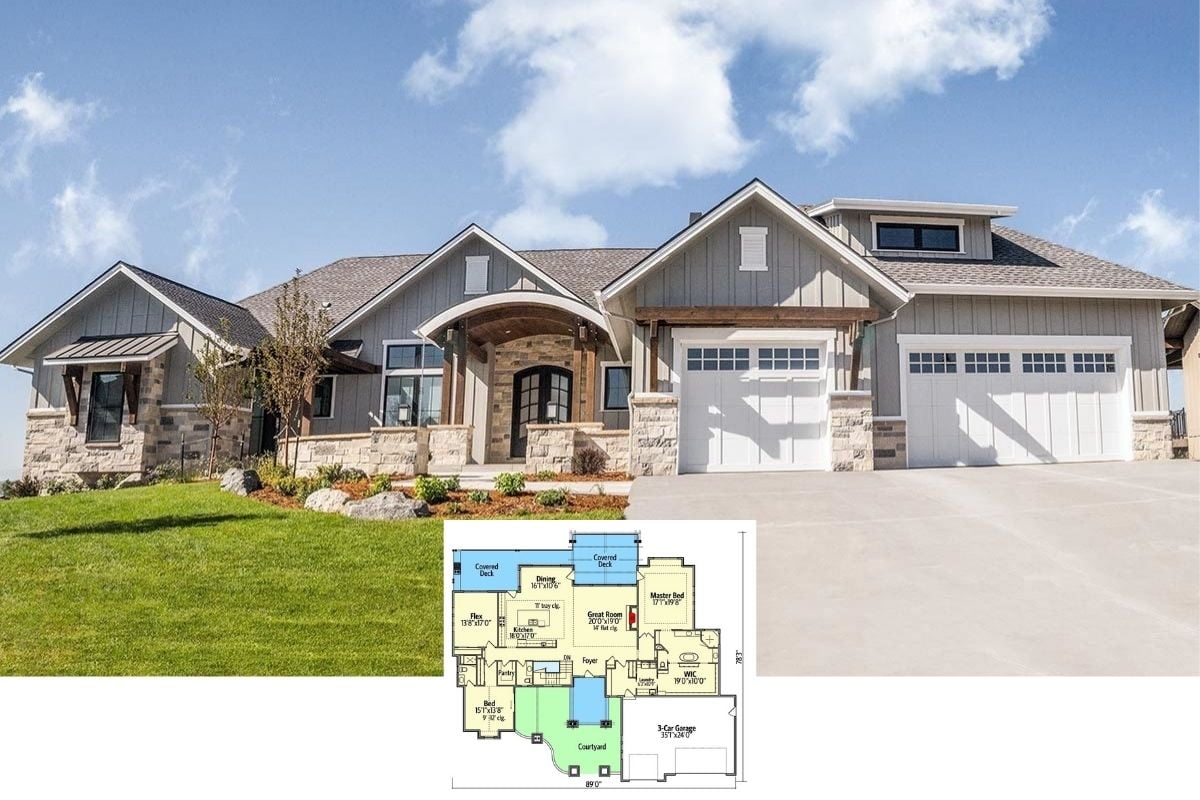 Discover the Timeless Charm of This 3,082 Sq. Ft. 4-Bedroom Craftsman Home with Versatile Living Spaces (Explore This Floor Plan)