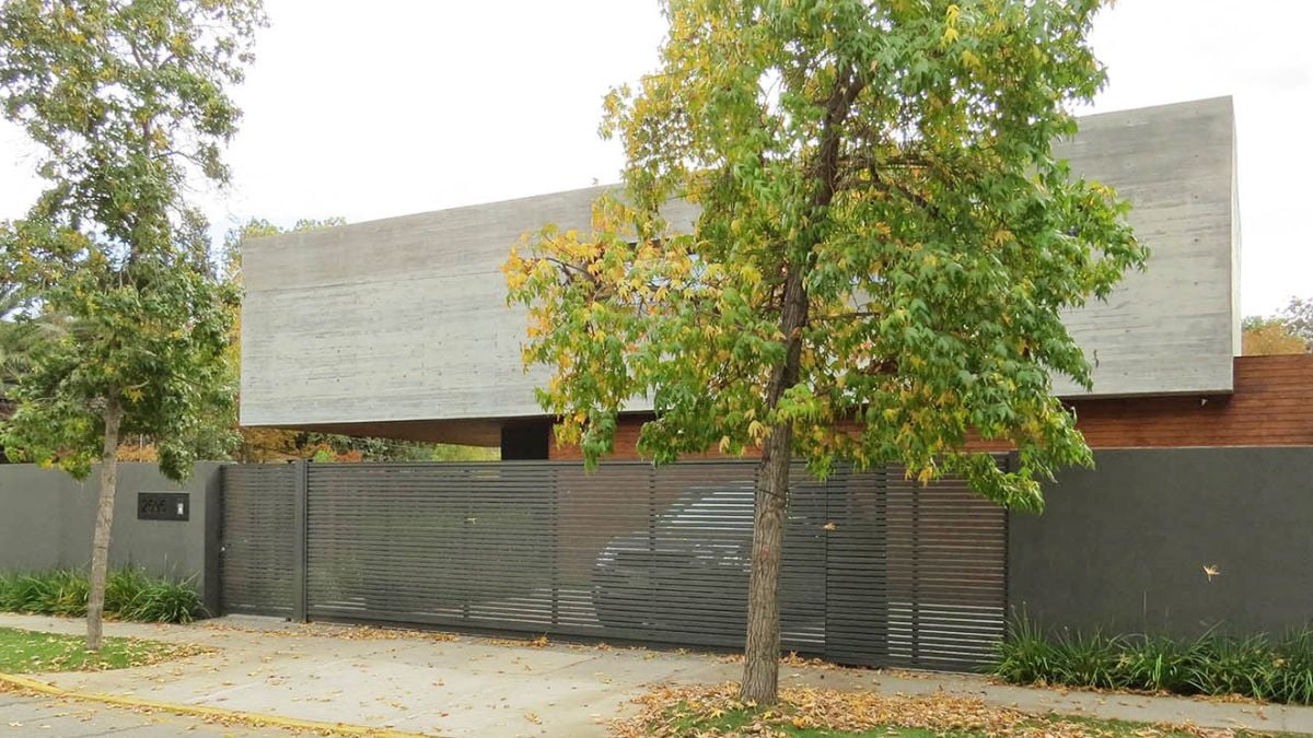Reinforced concrete makes up the whole structure of the home.